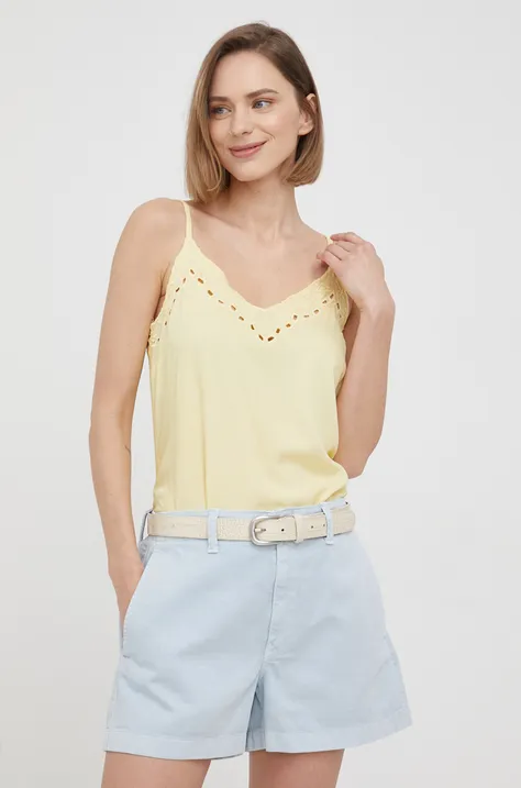 Блузка Pepe Jeans Marga жіноча колір жовтий однотонна