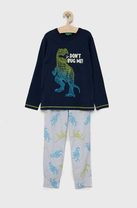 Detské bavlnené pyžamo United Colors of Benetton