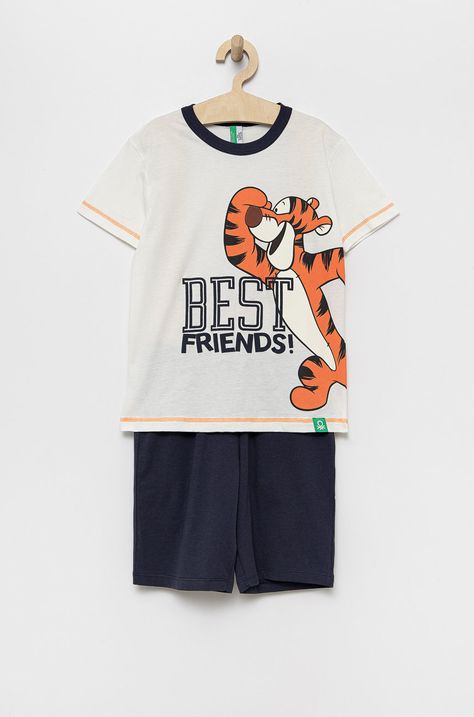 Otroška bombažna pižama United Colors of Benetton