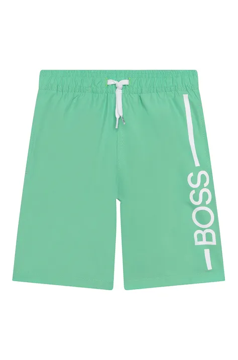 Boss szorty kąpielowe dziecięce J24768.114.150 kolor zielony