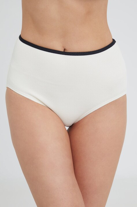 Kate Spade chiloti de baie culoarea bej