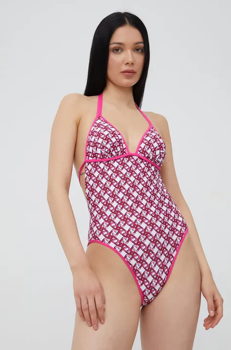 Liu Jo jednoczęściowy strój kąpielowy VA2079.J6448 kolor różowy lekko usztywniona miseczka