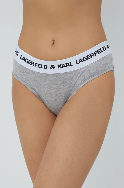 Spodnjice Karl Lagerfeld siva barva
