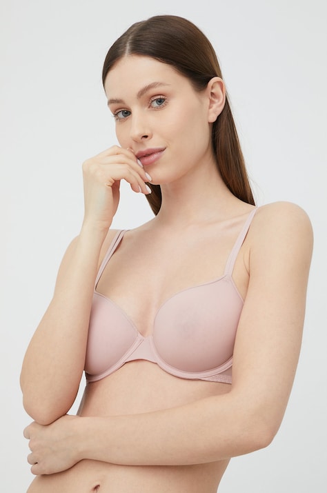 Бюстгальтер Calvin Klein Underwear колір рожевий однотонний