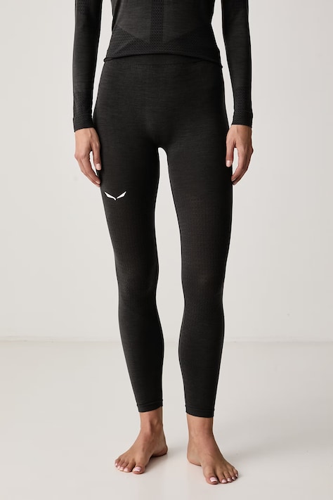 Salewa Legginsy termoaktywne damskie z wełną Zebru Medium szare 00.0000027966