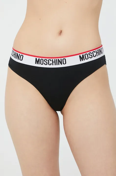 Moschino Underwear figi (2-pack) kolor czarny