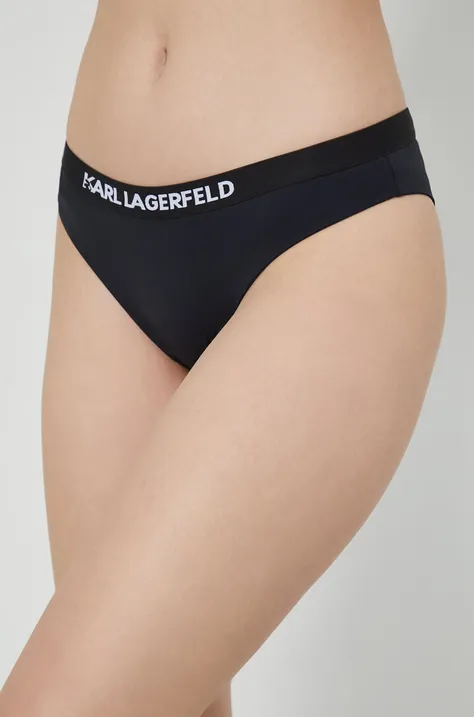 Karl Lagerfeld figi kąpielowe KL22WBT08 kolor czarny