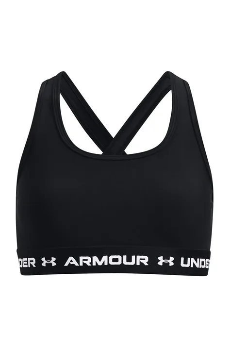 Detská športová podprsenka Under Armour čierna farba