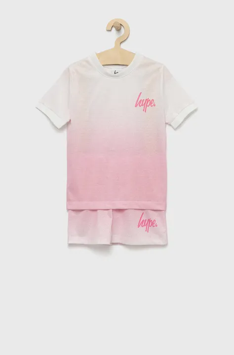 Παιδική πιτζάμα Hype χρώμα: ροζ