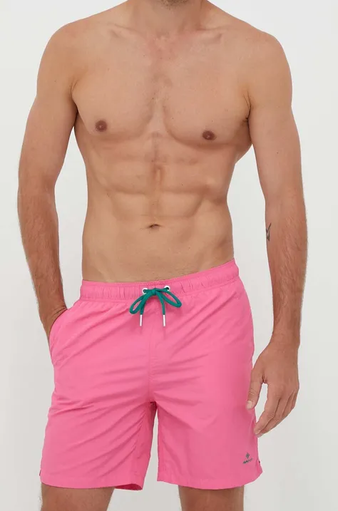 Gant szorty kąpielowe kolor różowy