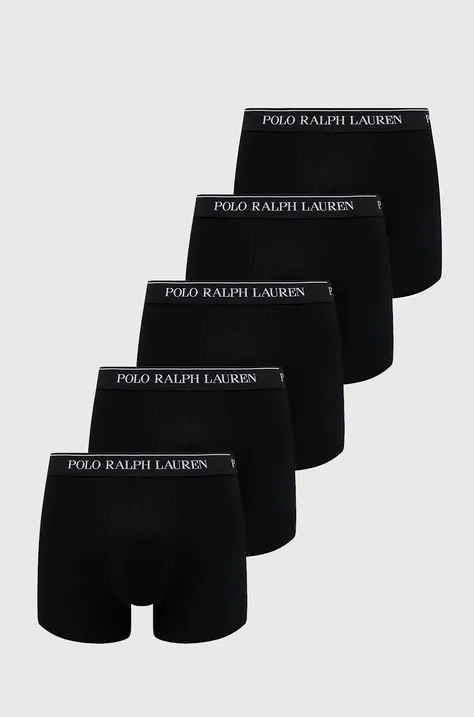 Polo Ralph Lauren bokserki (5-pack) 714864292001 męskie kolor czarny
