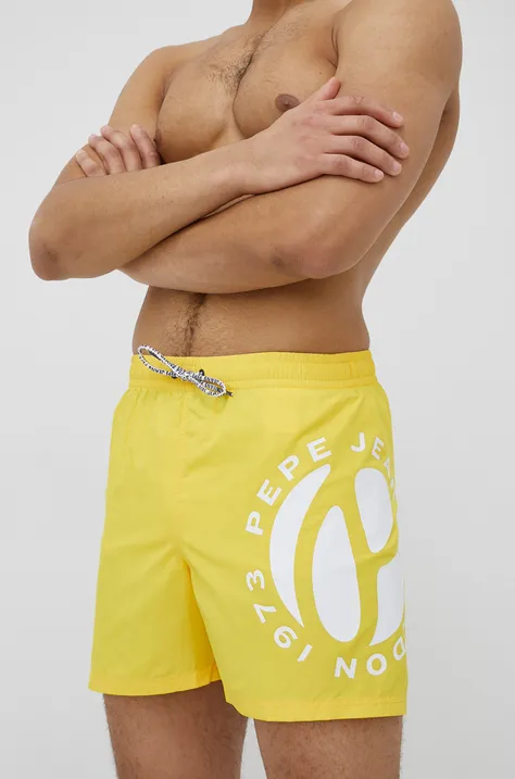 Pepe Jeans szorty kąpielowe RENZO D kolor żółty