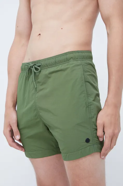 Kratke hlače za kupanje Superdry boja: zelena