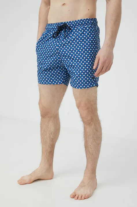 Superdry pantaloni scurti de baie culoarea albastru marin