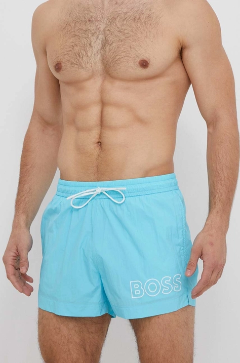 BOSS pantaloni scurți de baie culoarea turcoaz 50469280