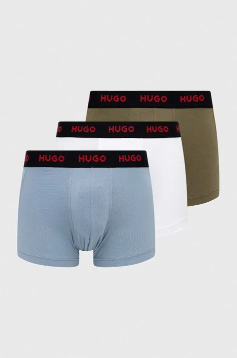 Boksarice HUGO 3-pack moški, črna barva