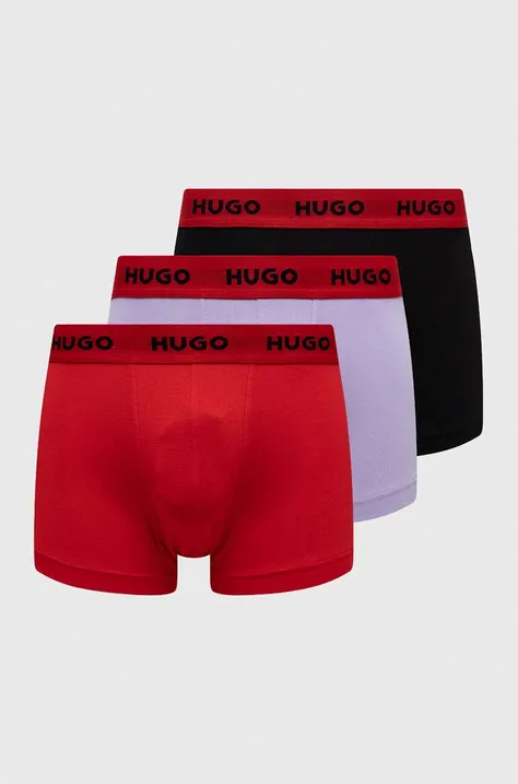 HUGO boxeri 3-pack bărbați, culoarea negru 50469766