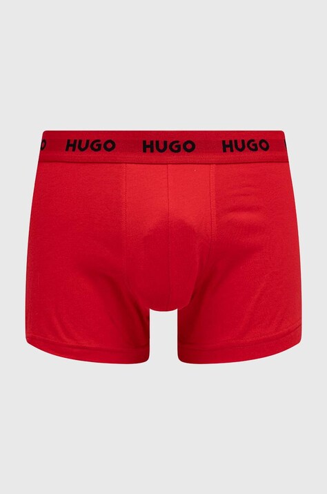 Боксери HUGO 3-pack TRUNK TRIPLET PACK — SS22-BIM0PY, барвистий — фото 2