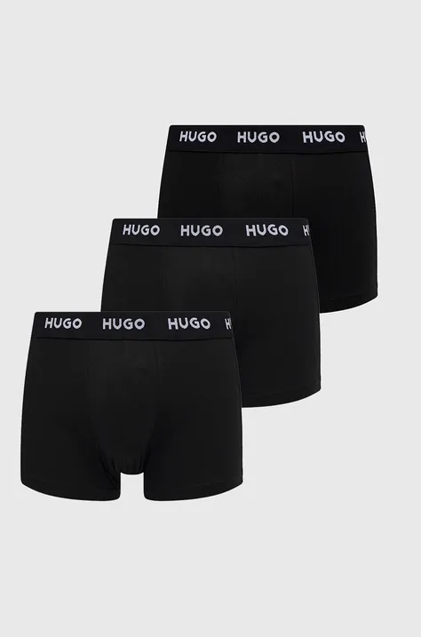 HUGO bokserki (3-pack) 50469786 męskie kolor czarny
