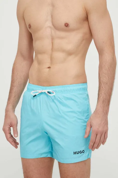 Kratke hlače za kupanje HUGO boja: tirkizna, 50469304