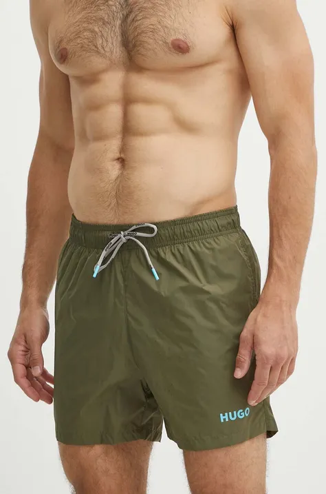 HUGO pantaloni scurti de baie culoarea verde, 50469304