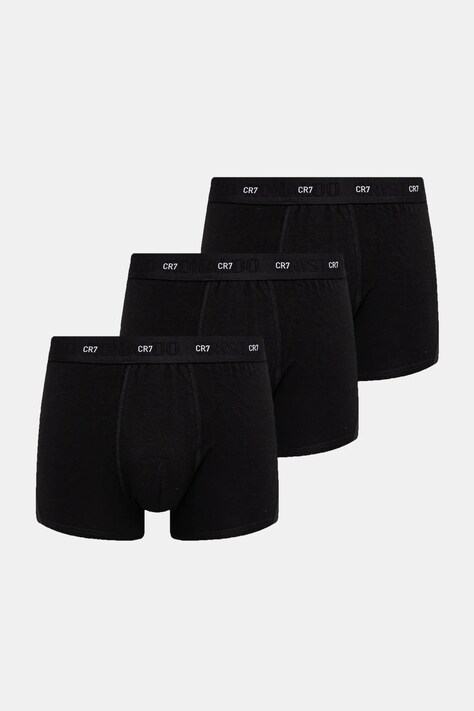 Боксерки CR7 Cristiano Ronaldo (3 чифта) мъжки в черно