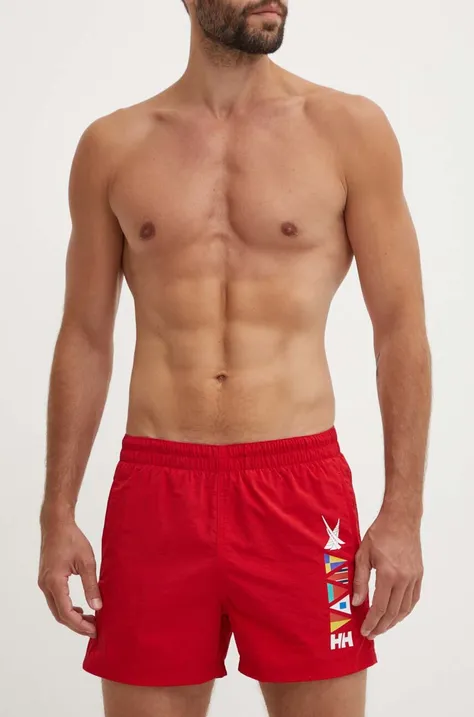 Kratke hlače za kupanje Helly Hansen boja: crvena