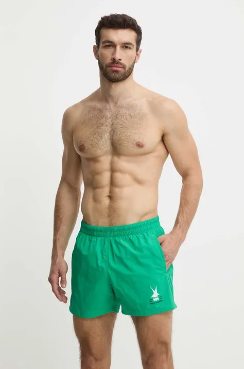 Kopalne kratke hlače Helly Hansen zelena barva