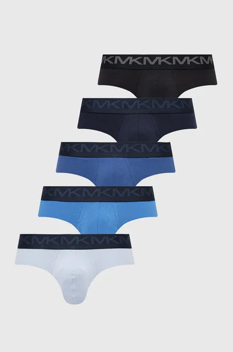 Moške spodnjice Michael Kors (5-pack) moške, mornarsko modra barva