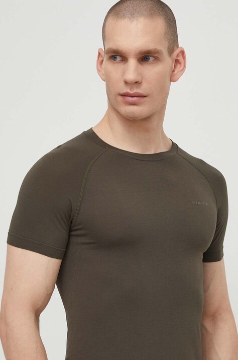 Viking T-shirt funkcyjny Bamboo Lockness kolor brązowy 500/24/7890