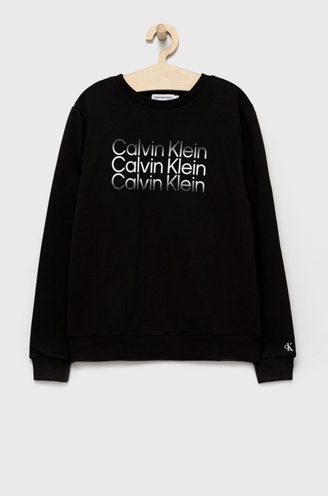 Детски памучен суичър Calvin Klein Jeans