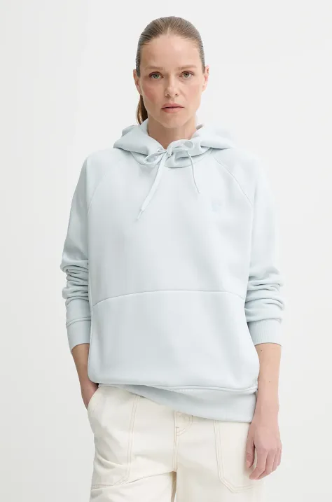 G-Star Raw bluză culoarea gri, cu glugă, uni, D21255-C235