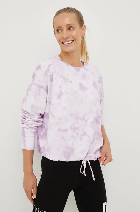 Dkny bluza bawełniana DP2T8831 damska kolor fioletowy wzorzysta
