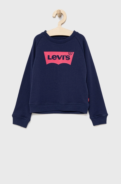 Levi's bluza copii culoarea albastru marin, cu imprimeu