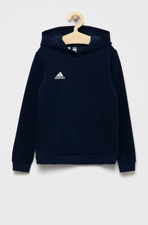 Detská mikina adidas Performance H57517 tmavomodrá farba, s nášivkou