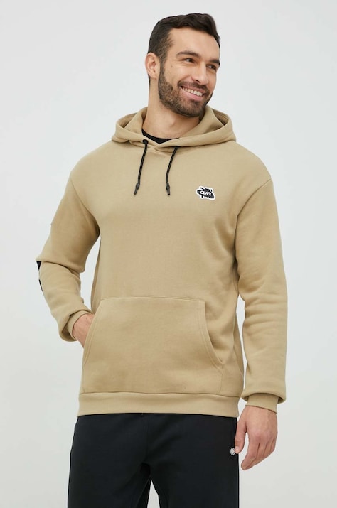 Суичър Colourwear в бежово с качулка с изчистен дизайн