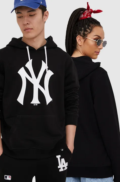 Кофта 47brand Mlb New York Yankees колір чорний з принтом