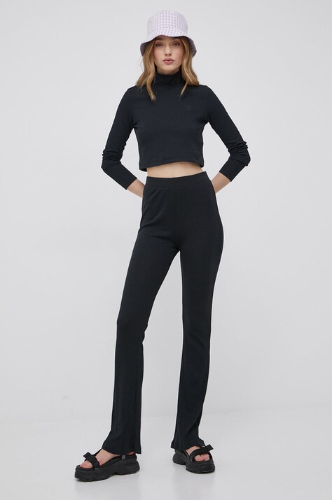 Лонгслів adidas Originals Trefoil Moments HE6905 — SS22-BUD06P, чорний — фото 2