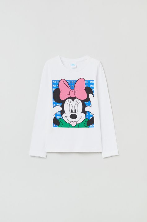 Dětská bavlněná košile s dlouhým rukávem OVS X Disney