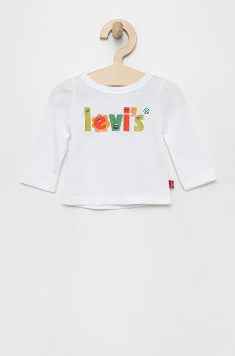 Levi's longsleeve dziecięcy kolor biały