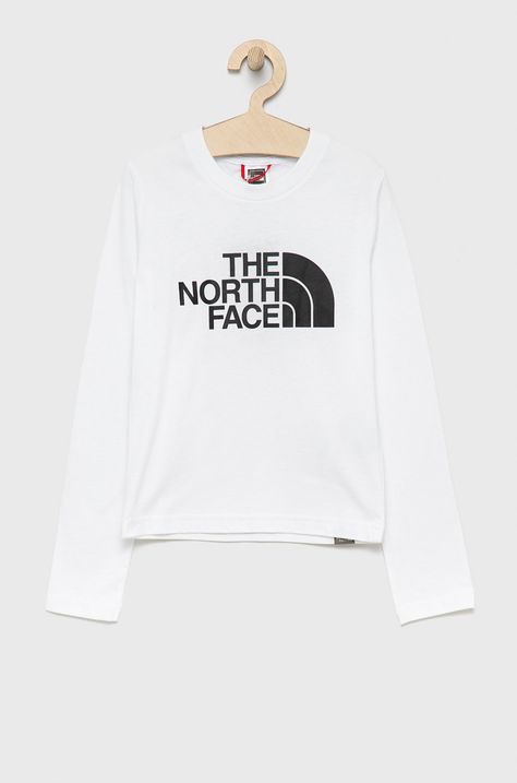 Dětská bavlněná košile s dlouhým rukávem The North Face