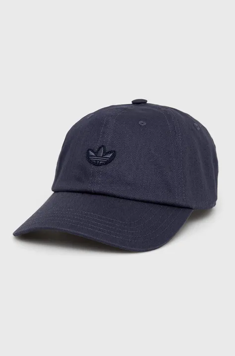 Pamučna kapa adidas Originals boja: tamno plava