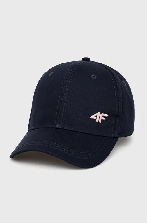 Βαμβακερό καπέλο 4F χρώμα: ναυτικό μπλε