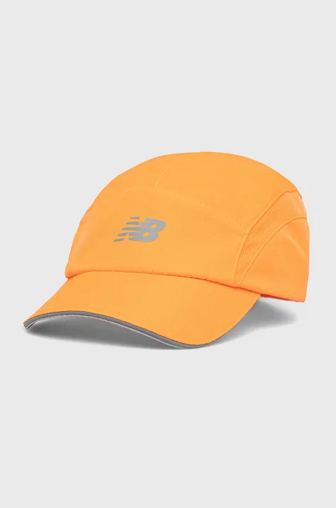 Kapa na šilt New Balance oranžna barva