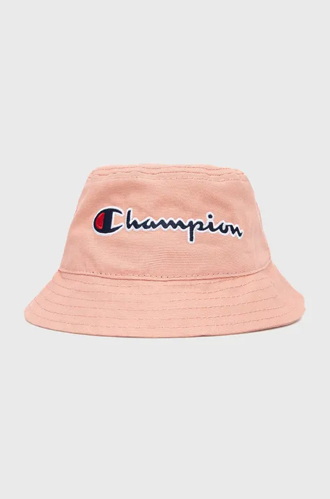 Παιδικό βαμβακερό καπέλο Champion χρώμα: ροζ