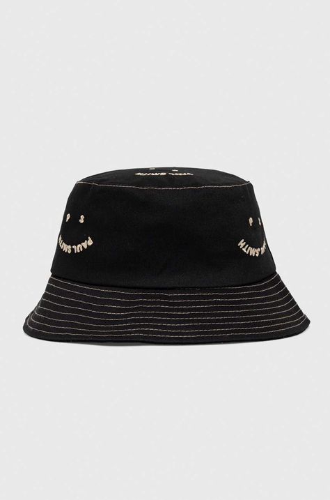 Бавовняний капелюх PS Paul Smith колір чорний з бавовни