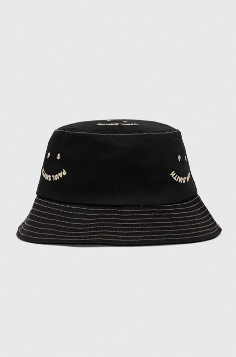 PS Paul Smith kapelusz bawełniany kolor czarny bawełniany