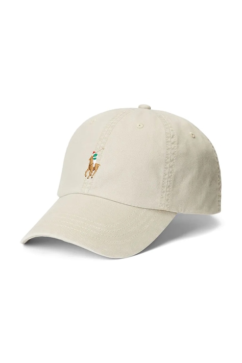 Polo Ralph Lauren caciula culoarea bej, cu imprimeu