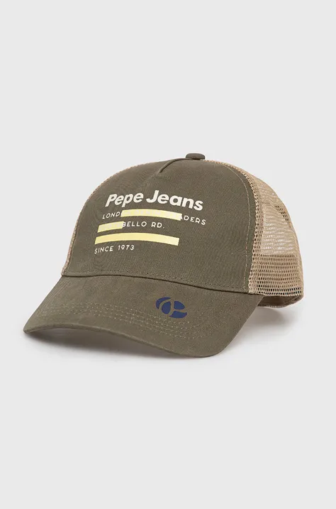 Καπέλο Pepe Jeans Taylor χρώμα: πράσινο