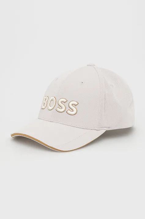 Καπέλο BOSS Boss Athleisure χρώμα: μπεζ
